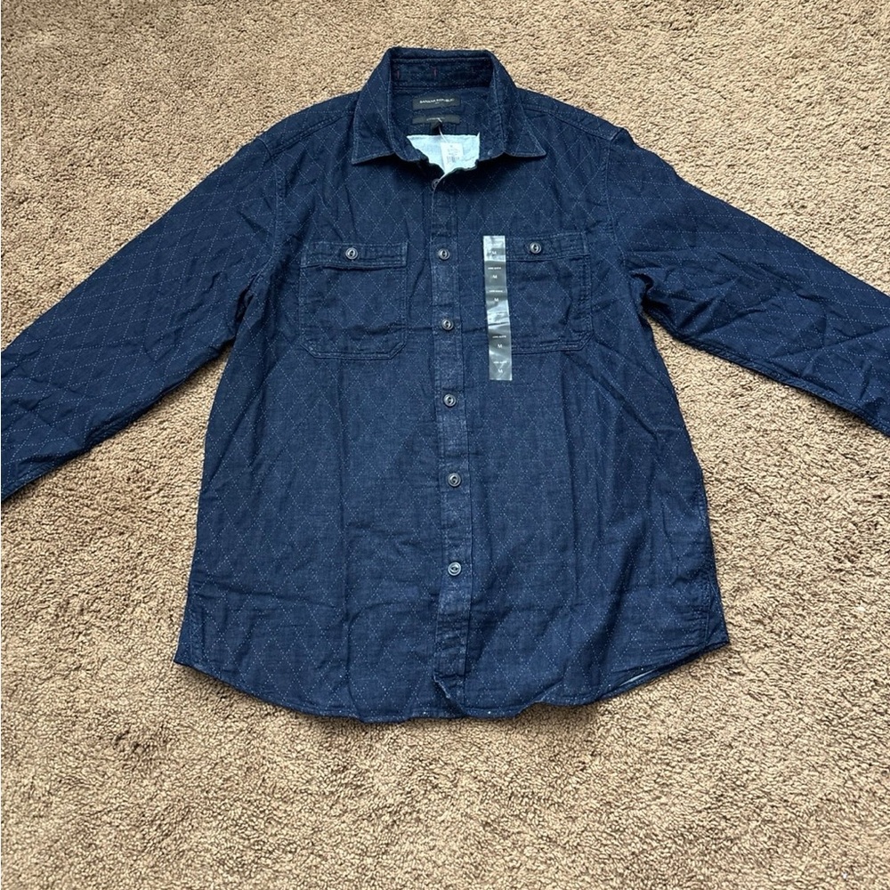 Men’s Banana Republic Indigo Button Down Shirt - M